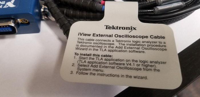 Used Tektronix View External Oscilloscope Cable with National Instruments GPIB-USB-B