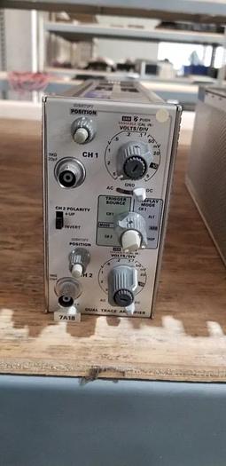 Used Tektronix 7A18 Dual Trace Amplifier Plug In Unit #1 READ!!