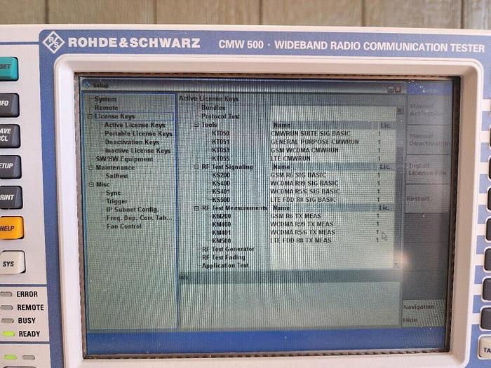 Used Rohde & Schwarz CMW500 Wideband Radio Communication Tester Unit #2