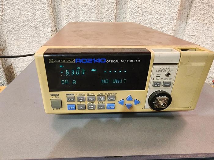 Used ANDO AQ2140 Optical Multimeter with AQ2732 Sensor Unit