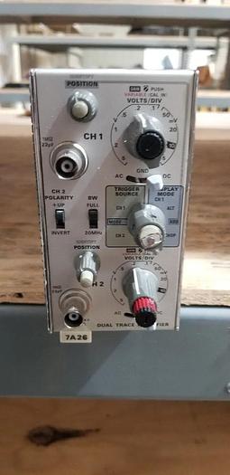 Used Tektronix 7A26 Dual Trace Amplifier Plug In Unit #10