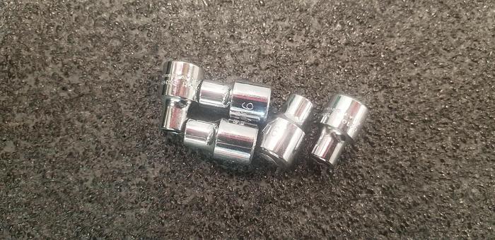 Used PROTO 3/8" Drive 5/16 Sockets 6pt Lot of 5 Set #5