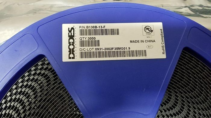 Diodes Incorporated B130B-13-F 2128 Pieces 2009 Date Code ROHS