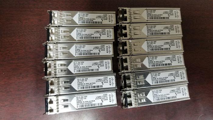 Used Cisco GLC-SX-MM SFP Module Lot of 12