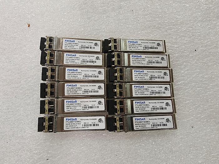 Used FINISAR FTLX8571D3BCL SFP Modules Lot of 12
