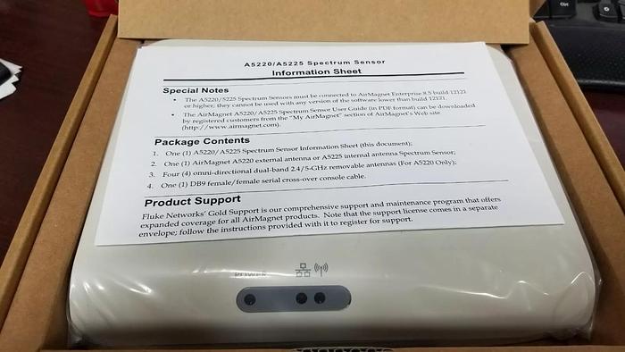 Fluke A5225 AirMagnet Spectrum Sensor NEW IN BOX