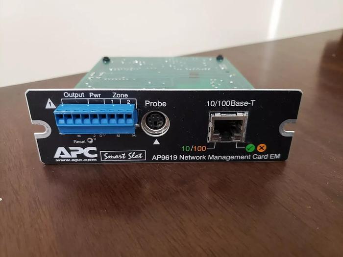 Used APC AP9619 Network Management Card EM