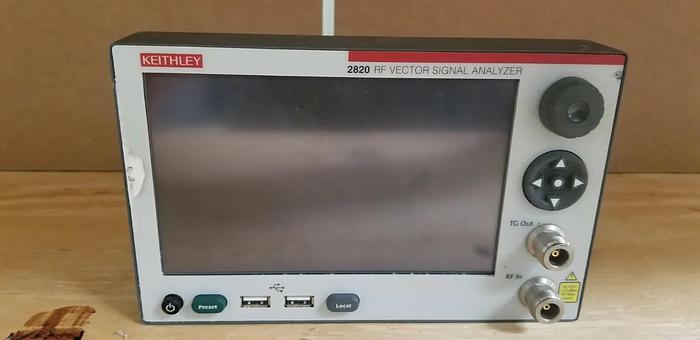 Used Keithley 2820 RF Vector Signal Analyzer Front Panel Unit #1 READ!