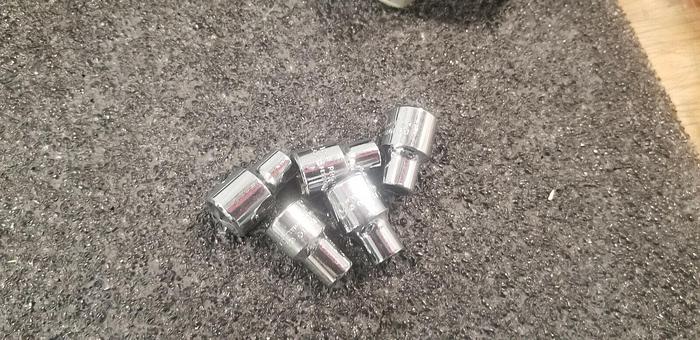 Used PROTO 3/8" Drive 5/16 Sockets 6pt Lot of 5 Set #4