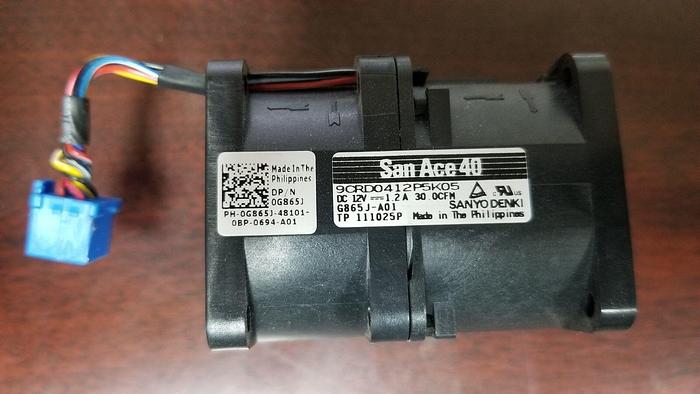 Used DELL 0G865J Cooling Fan Assembly