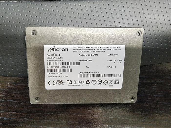 Used Micron MTFDDAK256MAM-1K1 256GB 2.5" SATA 6Gb/s SSD
