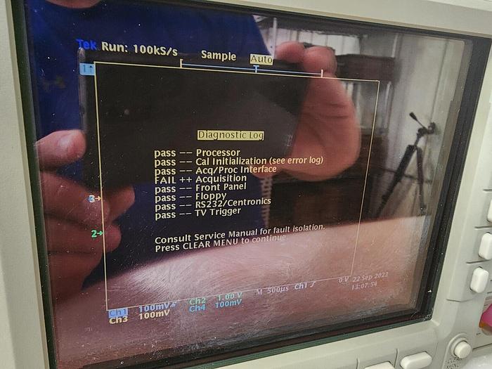 Used Tektronix TDS784D 4-Channel 1GHz Oscilloscope READ!