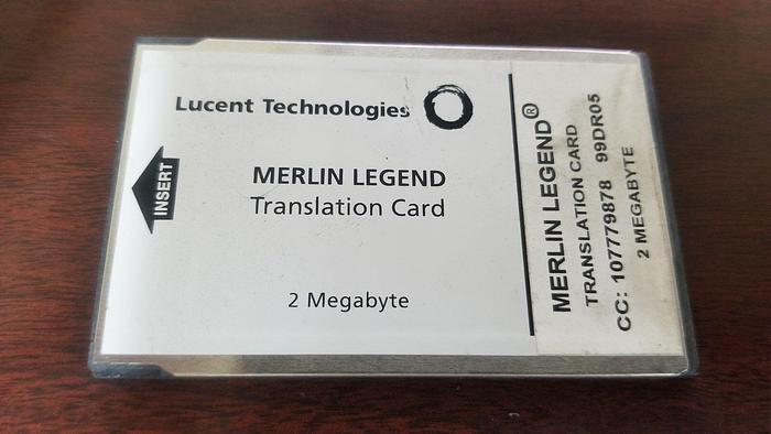 Used Lucent 107779878 Merlin Legend Translation Card