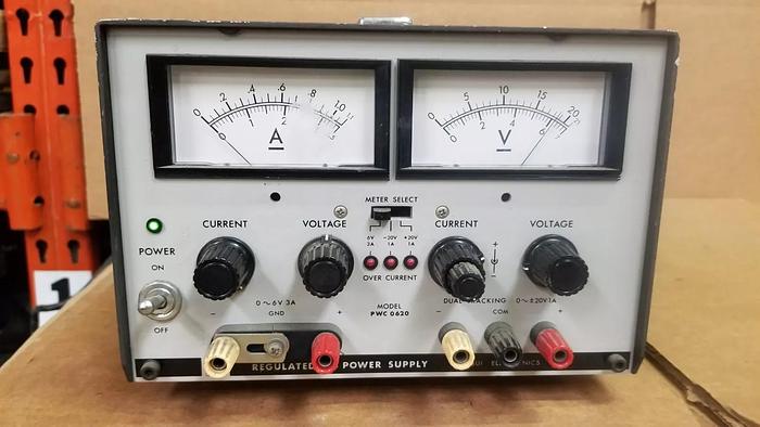 Used Kikusui PWC0620 Regulated Dual Tracking Power Supply Good!