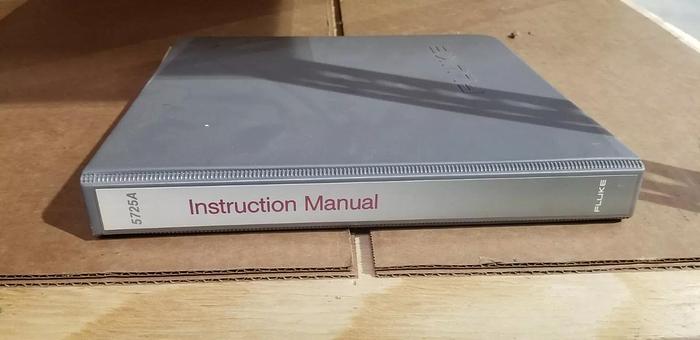 Used Fluke 5725A Instruction Manual