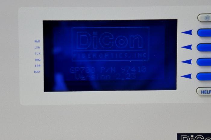 Used DiCon GP700 Fiber Optic Switch Version 2.23 w/ TX and RX Ports