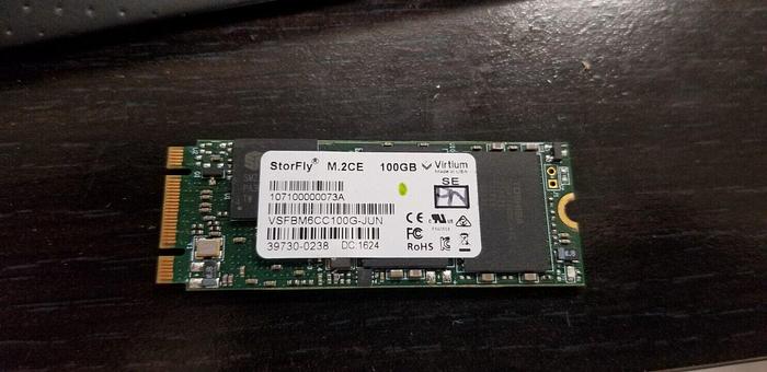 Used Virtium VSFBM6CC100G  StorFly 100GB M.2CE SSD Drive