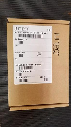 Juniper CBL-EX-PWR-C19-US15 High Current Cable Assembly NEW!
