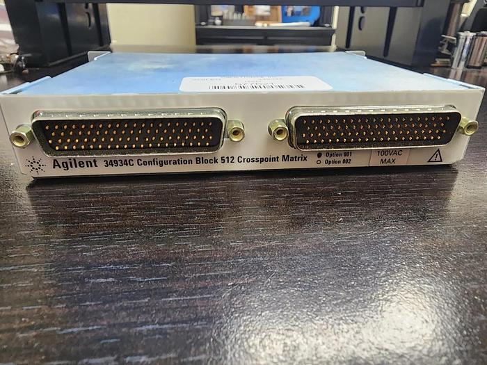 Used HP/Agilent 34934C Configuration Block 512 Crosspoint Matrix Unit #1