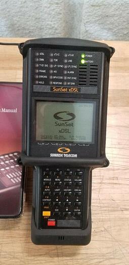 Used Sunrise Telecom SunSet xDSL with Manual READ!!