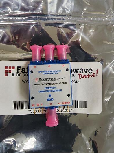Fairview Microwave FMSW6271 SP3T 1-2GHz Pin Diode Switch NEW!!