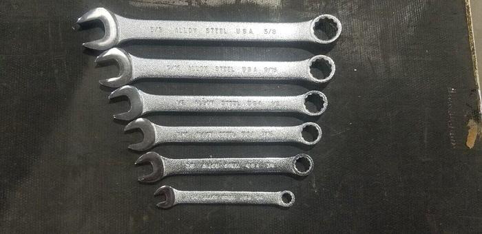 Blackhawk by Proto 6 piece SAE Combination Wrench Set  USA New/Unused Set #4