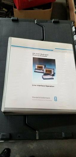 Used Wandel & Golterman DA-30/31 Line Interface Operations Manual