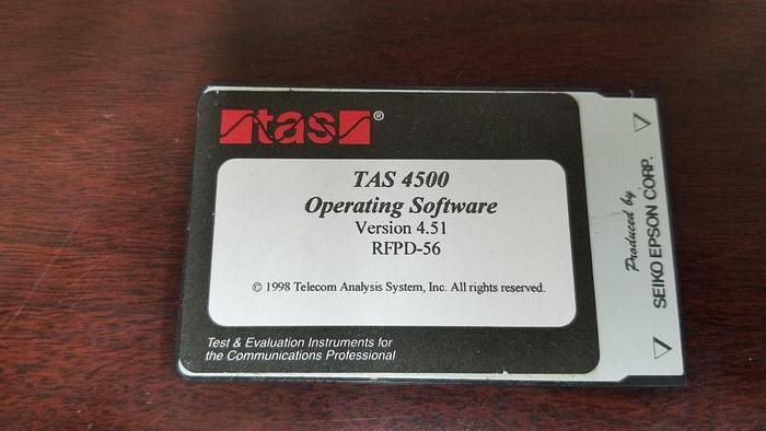 Used SPIRENT TAS 4500 Operating Software Version 4.51
