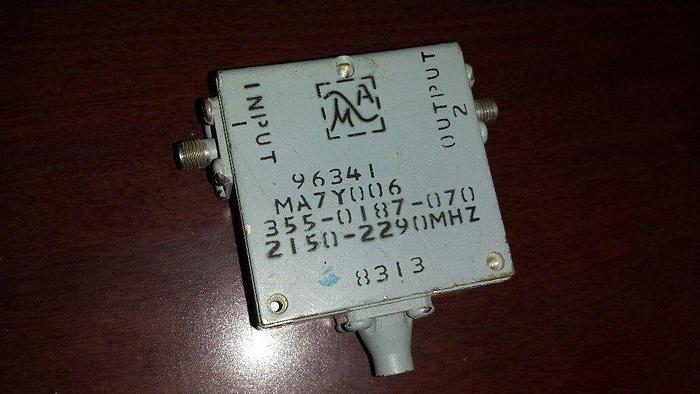 Used Microwave Associates MA7Y006 Microwave Isolator