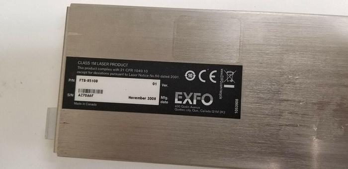 Used EXFO FTB-8510B Ethernet Test Module #5