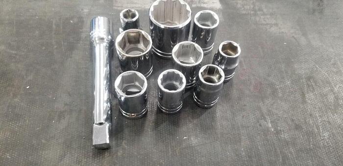 Used PROTO 1/2" SAE Socket Set #11 Made In USA