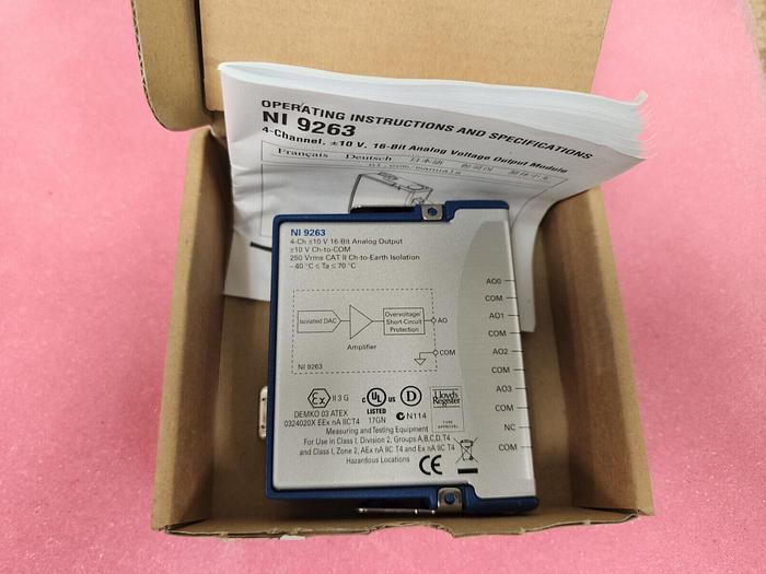 Used National Instruments NI 9263 4-Channel 16-Bit Analog Output