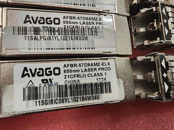 Used AVAGO AFBR-57D9AMZ-ELX SFP Module Lot of 14