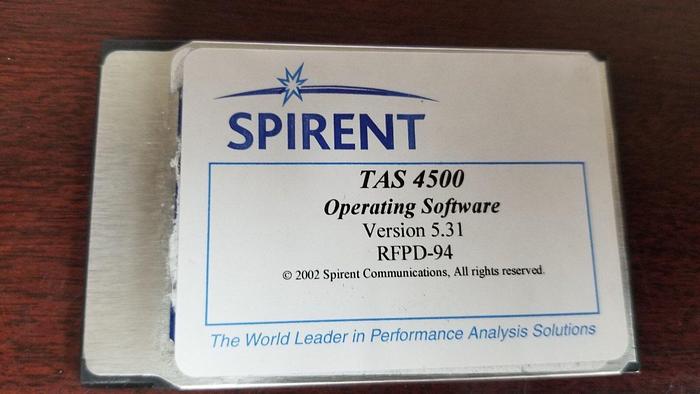 Used SPIRENT TAS4500 Operating Software Version 5.31