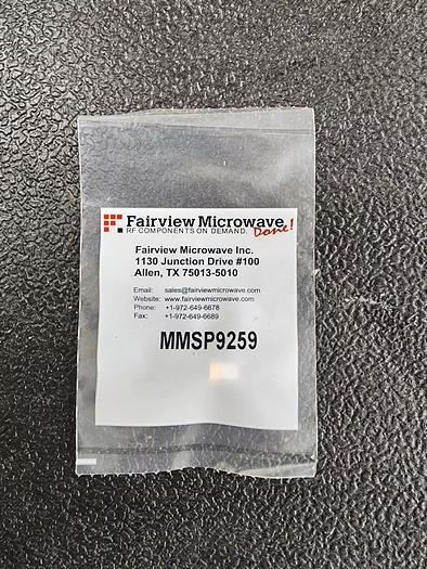 Fairview Microwave MMSP9259 Solder On Connector NEW!