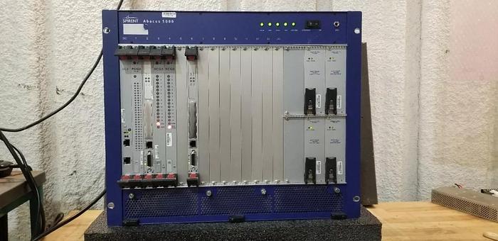 Used SPIRENT ABACUS 5000 Test System READ!