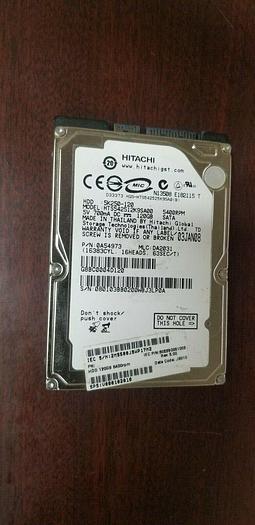 Used Hitachi HTS542512K9SA00 120GB 2.5" SATA Laptop Drive