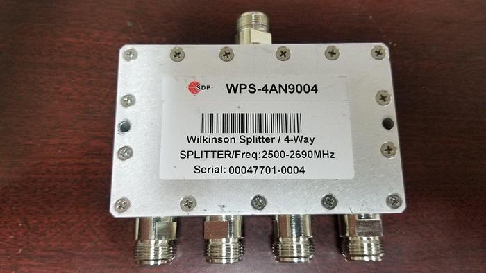 Used SDP Microwave WPS-4AN9004 Wilkinson Splitter 4-Way 2500-2690MHz