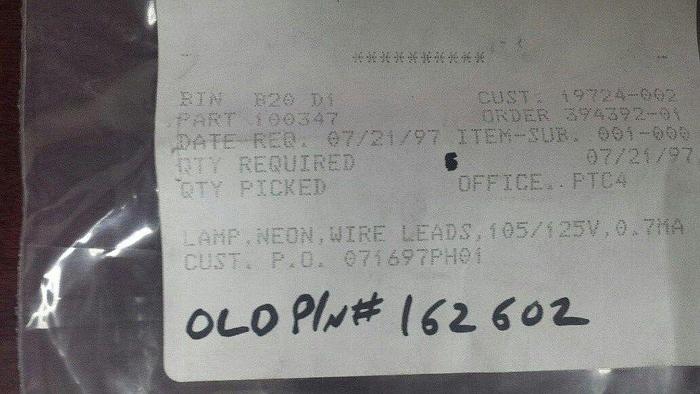 Fluke 100347 Neon Lamp NEW!