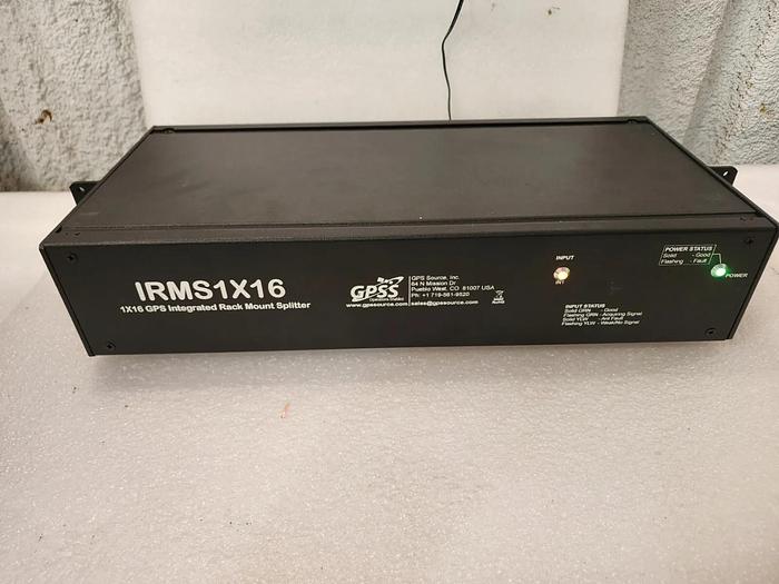 Used GPS Source IRMS1X16 1x16 GPS Intergrated Rack Mount Splitter Unit #13