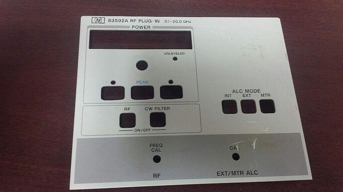 Used HP 83592A RF Plug-In Front Panel