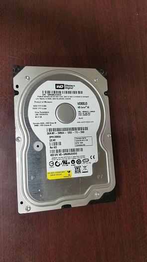 Used Western Digital WD800JD-75MSA3 80GB 3.5" SATA Drive