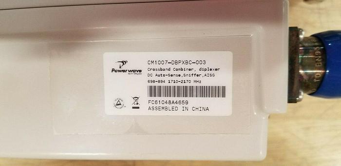 Powerwave CM1007-DBPXBC-003 Crossband Combiner/Diplexer 698-894/1710-2170MHz NEW