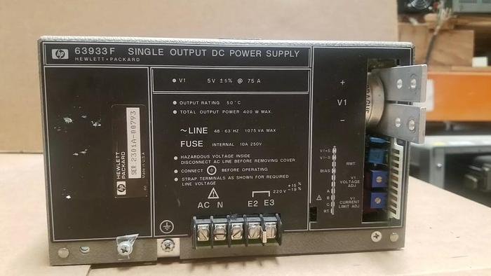 Used HP 63933F Single Output DC Power Supply 5V 75A Unit #1