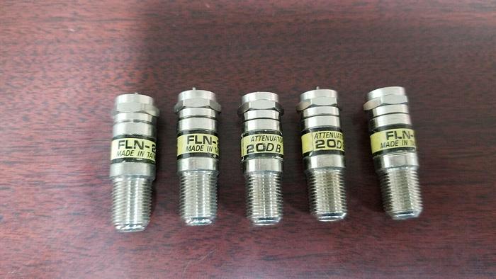 Used TONER FLN-20 Attenuator 75 Ohm 20dB Lot of 5