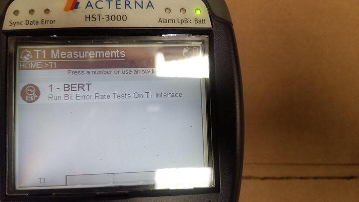 Used JDSU/Acterna/VIAVI HST-3000 with SIM T1 Module Unit #43