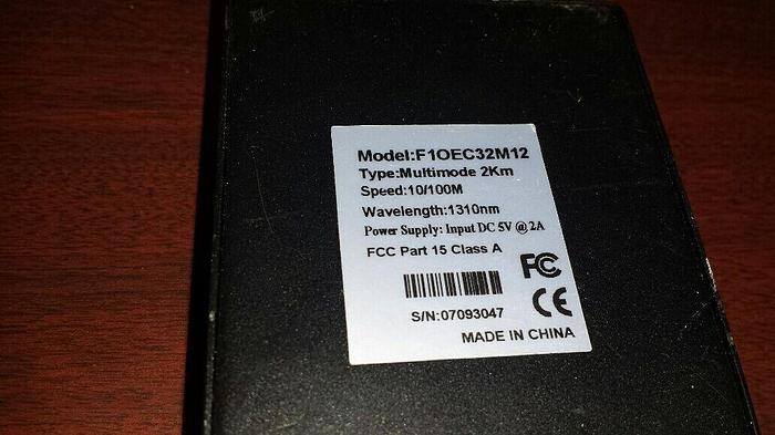 Used Fiber Instrument Sales F10EC32M12 Bridge Media Converter