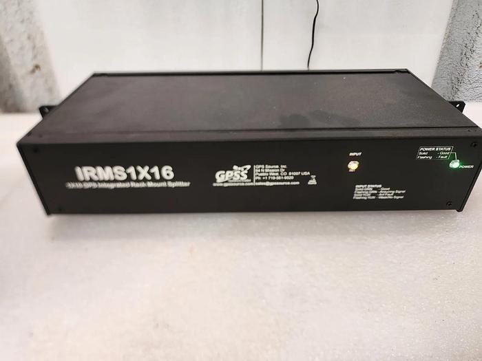 Used GPS Source IRMS1X16 1x16 GPS Intergrated Rack Mount Splitter Unit #12