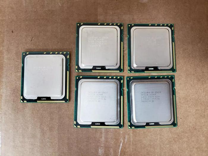 Used Intel Xeon E5620 2.40 Ghz SLBV4 Lot of 5