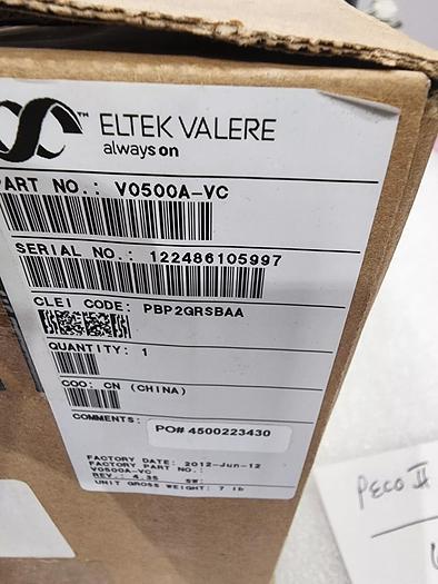 Used Eltek/Valere V0500A-VC Rectifier PBP2GRSBAA NEW!